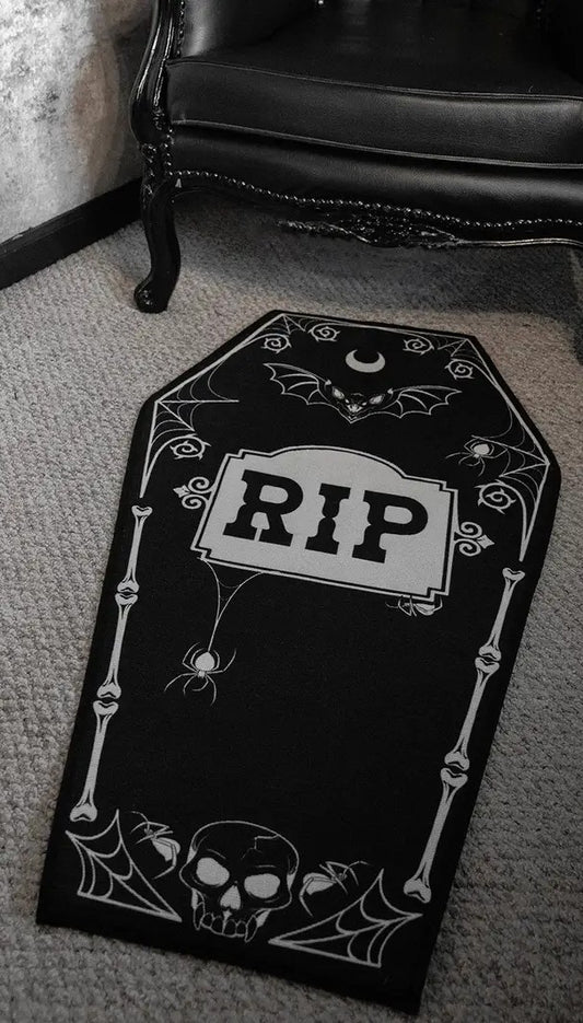 RIP Coffin Rug