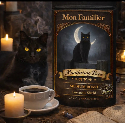 BLACK CAT 2.5oz ritual ground coffee magick magic